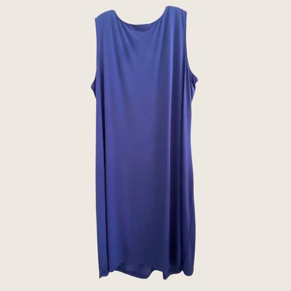 Avenue Twist Knot Sleeveless Midi Dress Blue 26/28 - Picture 2 of 6